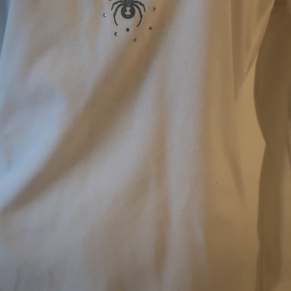 Womens Spyder White 1/4 Zip Fleece Pullover Jacket 16 * - Picture 8 of 10